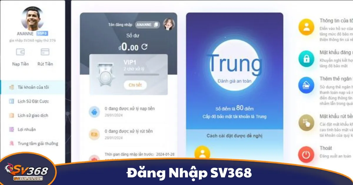 Cách Đăng Nhập SV368 Mới Nhất 2025 – Bảo Mật Cao, Không Bị Khóa 1 Hướng Dẫn Đăng Nhập SV368 Trên Máy Tính & Điện Thoại